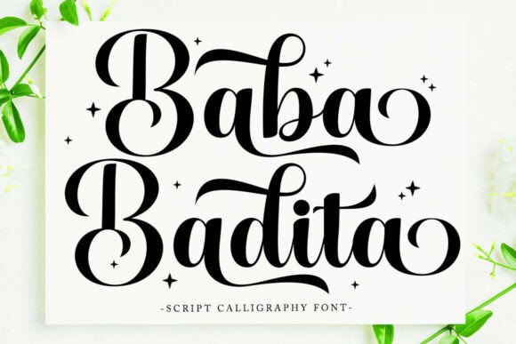 Baba Badita: A Modern Script Font for Digital Creators