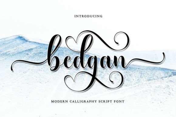 Bedgan: The Elegant Script Font for Crafters and Makers