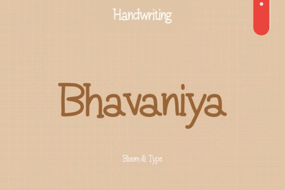 Bhavaniya: A Handwritten Font for Warm and Engaging Digital Design