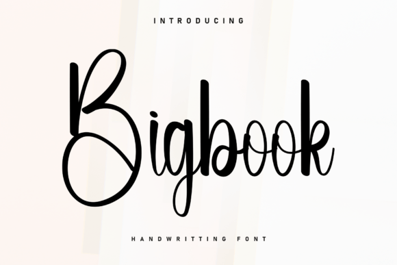 Bigbook: A Cozy Handwritten Font for Warm Digital Design
