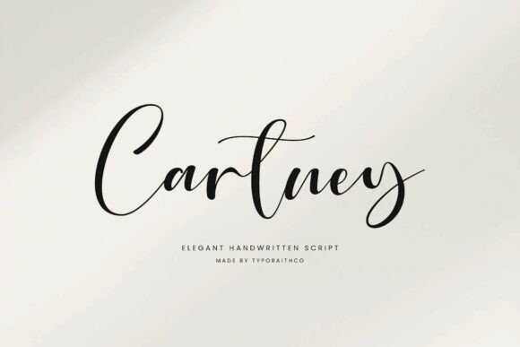 Cartney: A Sophisticated Handwritten Script Font for Makers