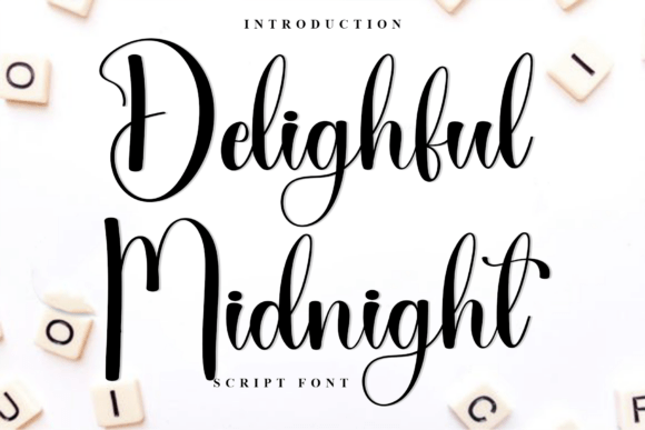 Delighful Midnight: A Playful Script Font for Modern Web Design