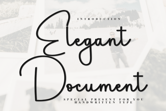 Elegant Document: The Festive Script Font for Distinctive Digital Design