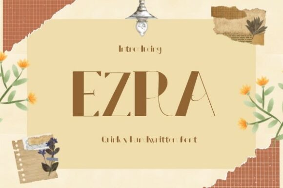 Ezra: A Handwritten Font for Crafters Who Value Character