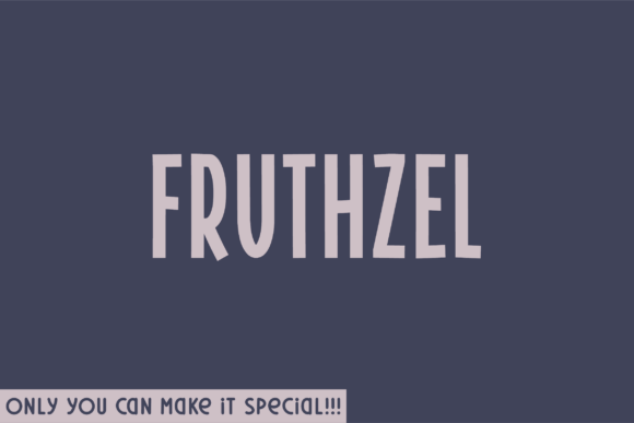 Fruthzel: A Display Font for Bold Creative Marketing