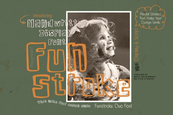 Funstroke: A Playful Handwritten Font for Creative Projects