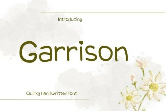 Garrison: The Perfect Font for Handmade Products and Printables