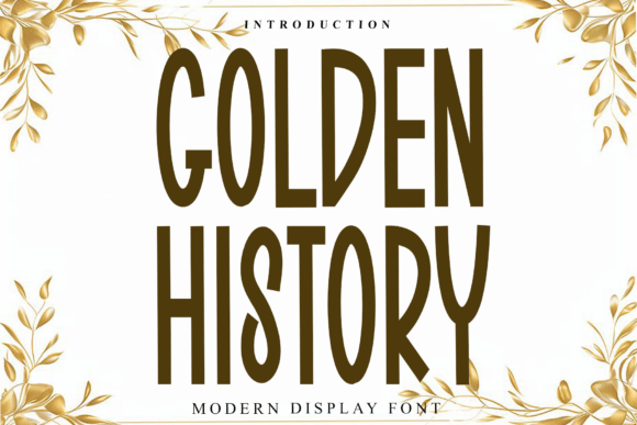 Golden History: A Modern Script Font for Professional Branding