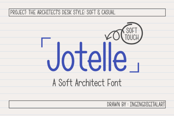 Jotelle: A Soft Architect Font for Editorial Warmth
