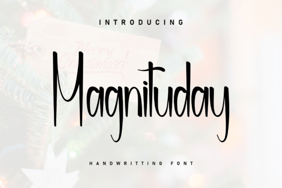 Magnituday: A Cozy Handwritten Font for Your Brand’s Personality