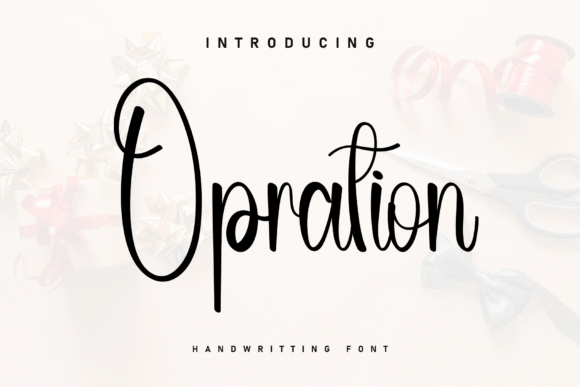Opration: A Handwritten Font for Cozy Editorial Designs