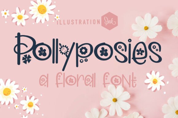 Pollyposies: A Floral Display Font for Cohesive Branding