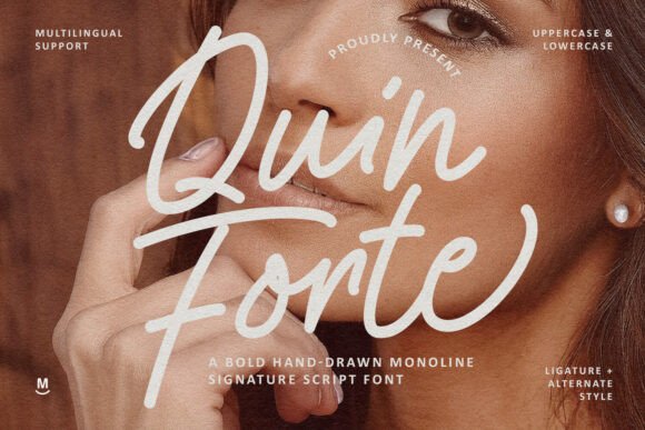 Quin Forte: A Bold Script Font for Makers and Creators