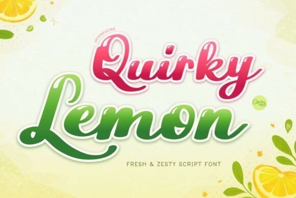 Quirky Lemon Font: A Designer's Take on a Juicy Script