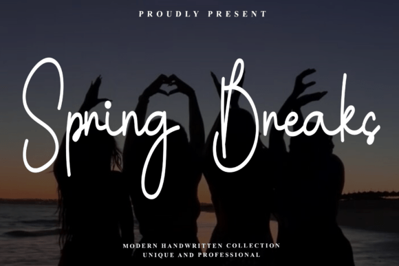 Spring Breaks Font: A Sophisticated Script for Digital Branding