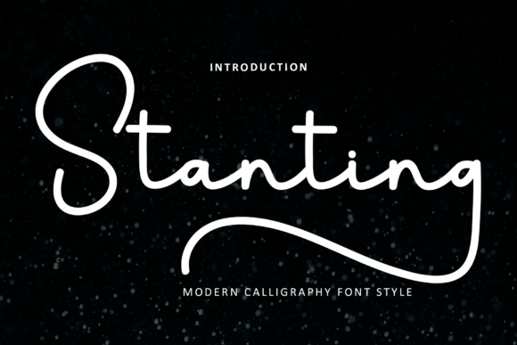 Stanting: A Modern Calligraphy Font for Artisan Creations